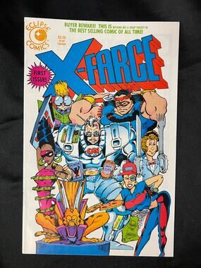 RARE 1991 Eclipse "X-FARCE" #1 comic - Graded Very Fine/Uncommon by Comic App